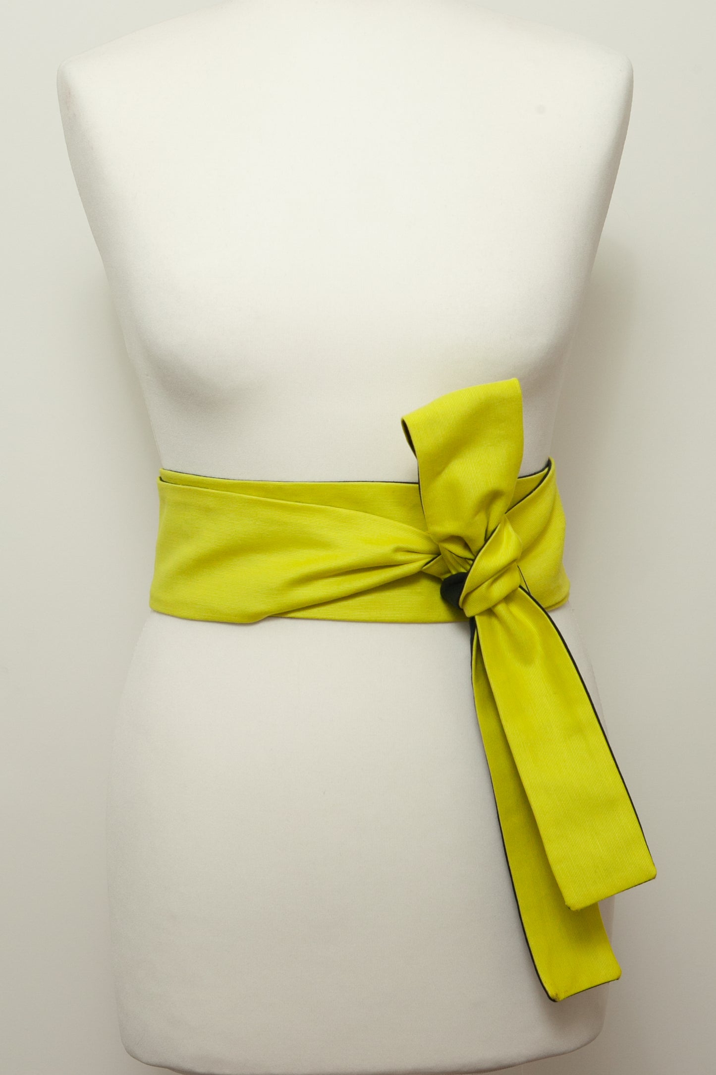 Evelyn Wraparound Belt- Neon Yellow